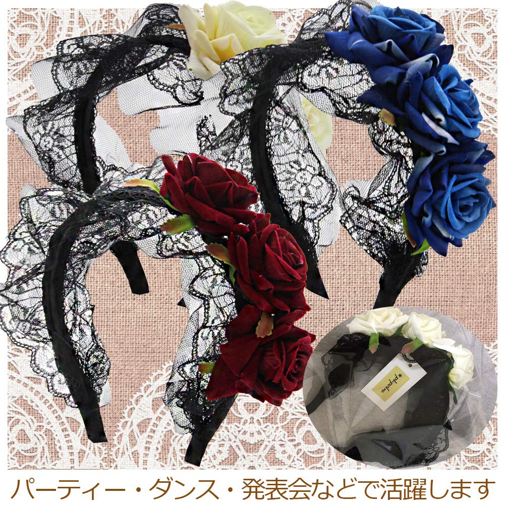 Moitie ネオゴシックアーチ薔薇カチューシャ黒 Moitie ネオゴシックアーチ薔薇カチューシャ黒 Moitie ネオ